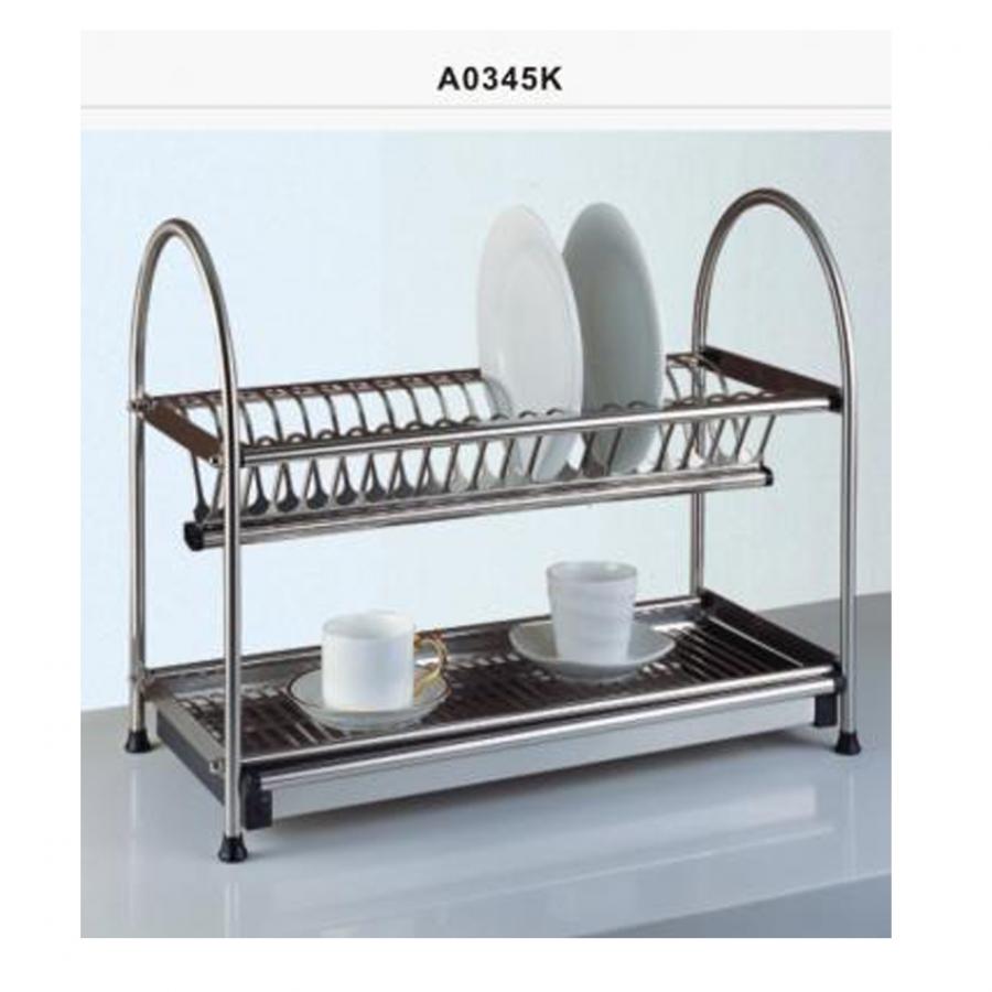 1 STAINLESS STEEL KITCHEN DISH RACK WITH DRIP TRAY in Pakistan